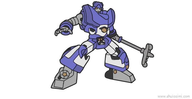 变形金刚儿童画怎么画 变形金刚简笔画好看