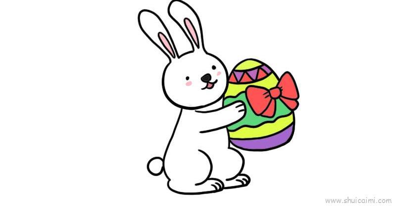 兔子彩蛋儿童画怎么画 兔子彩蛋简笔画好看