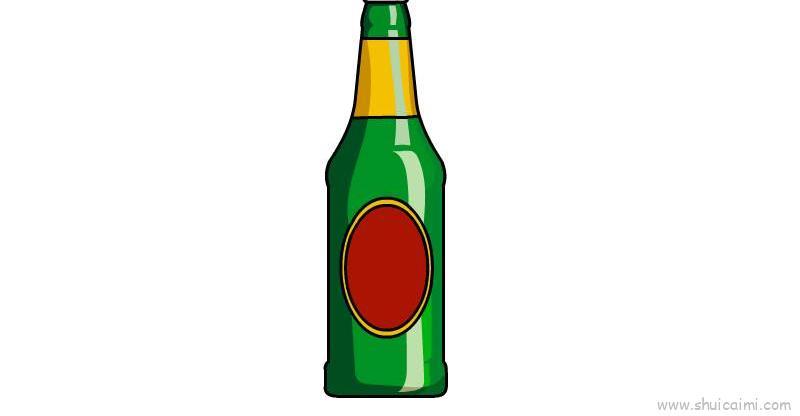 啤酒瓶教程儿童画怎么画 啤酒瓶教程简笔画好看