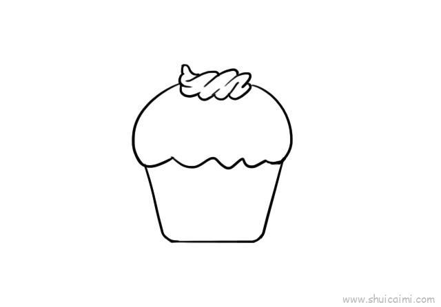 甜品儿童画怎么画 甜品简笔画步骤