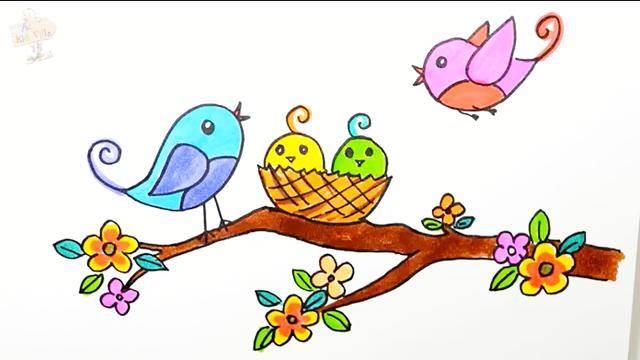小鸟图片简笔画 小鸟简笔画