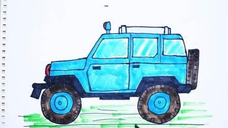 简笔画车 简笔画车的画法最简单