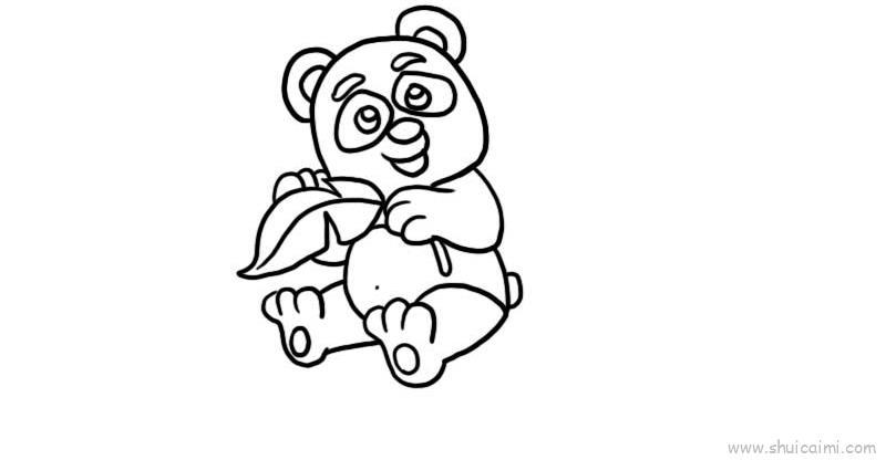 熊猫宝宝儿童画怎么画 熊猫宝宝简笔画图片大全