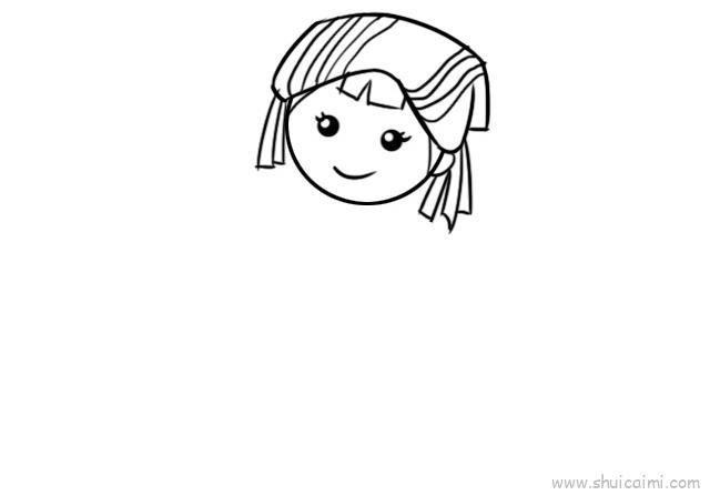 广西少数民族服饰儿童画怎么画 广西少数民族服饰简笔画简单