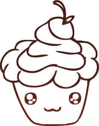 简笔画蛋糕 简笔画蛋糕图片彩色