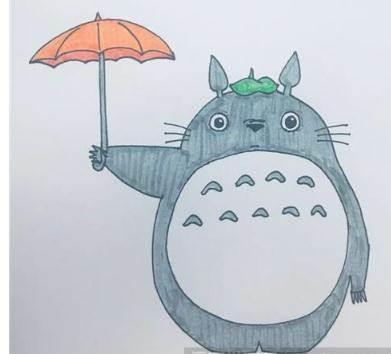 龙猫简笔画 龙猫简笔画大全可爱