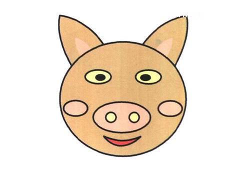 猪头简笔画 猪头简笔画图片大全可爱