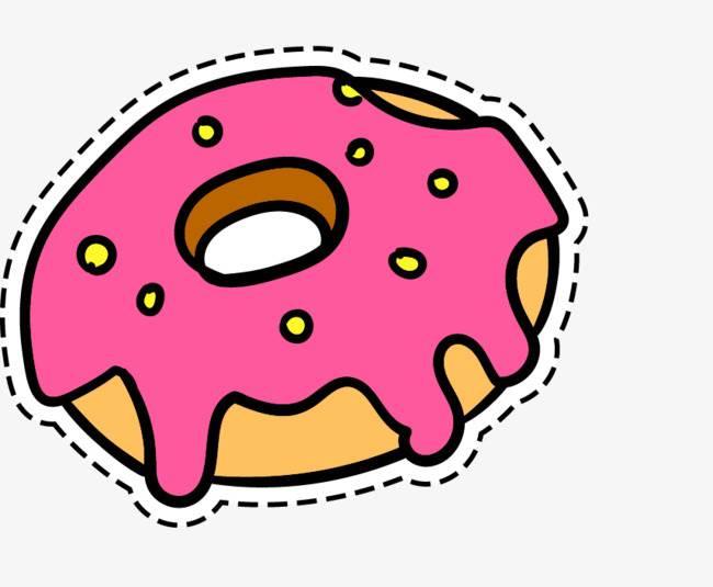 甜甜圈简笔画 甜甜圈简笔画图片