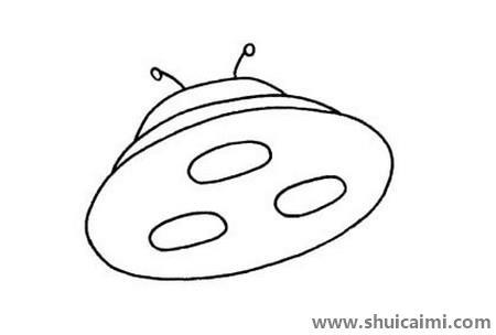 飞碟儿童简笔画