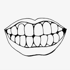 牙齿简笔画 牙齿简笔画可爱图片