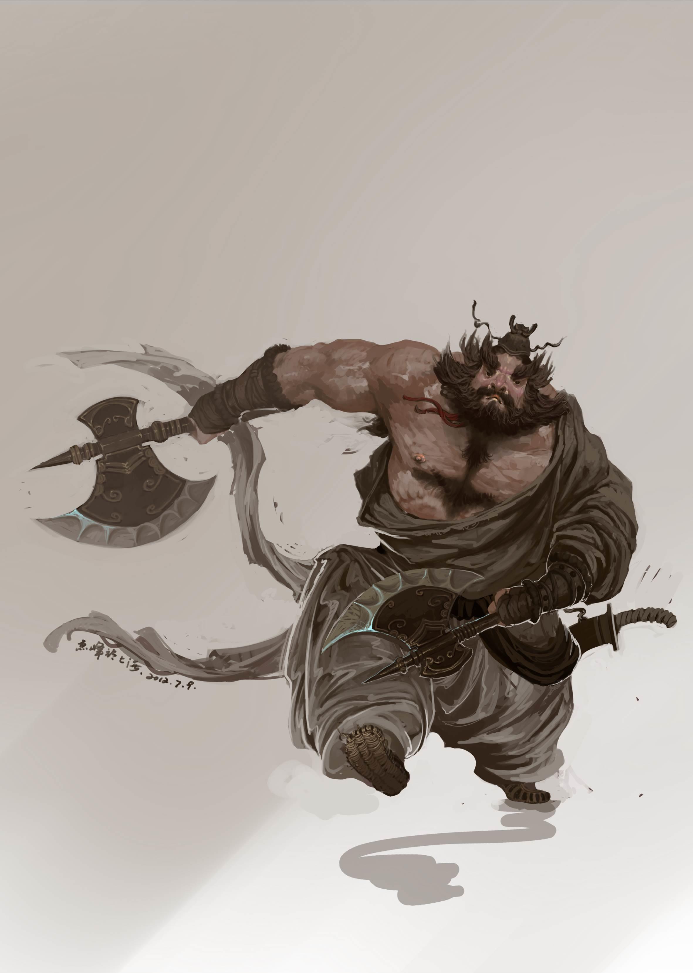 李逵简笔画 李逵简笔画简单