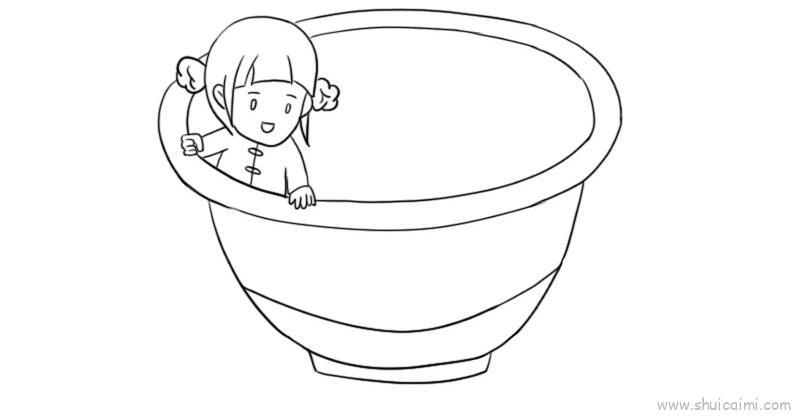 元宵节汤圆小人儿童画怎么画 元宵节汤圆小人简笔画好看