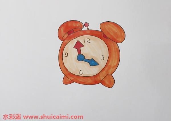 闹钟怎么画 闹钟简笔画简单彩色