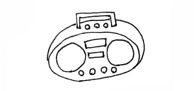 收音机简笔画 收音机简笔画卡通