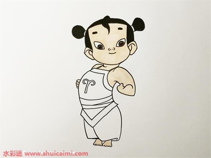 哪吒怎么画 哪吒简笔画简单好看