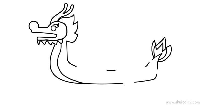 龙舟儿童画怎么画 龙舟简笔画好看