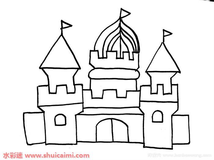 QQ红包城堡怎么画 QQ红包城堡简笔画图片大全带颜色