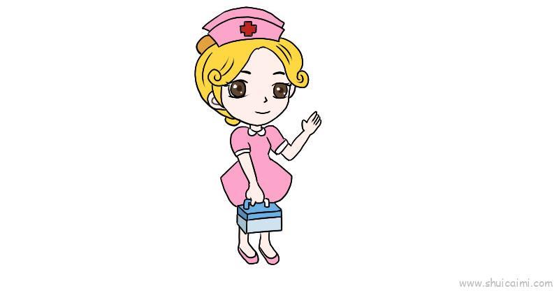 白衣天使儿童画怎么画 白衣天使简笔画画法