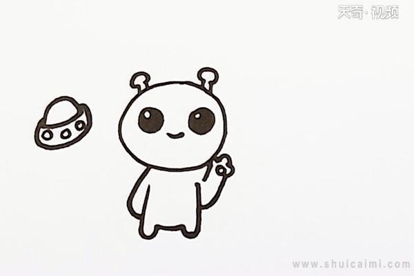 外星人简笔画怎么画 外星人简笔画图片大全