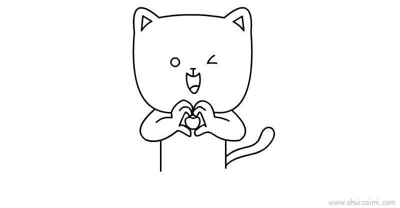 爱心发射儿童画怎么画 爱心发射简笔画顺序