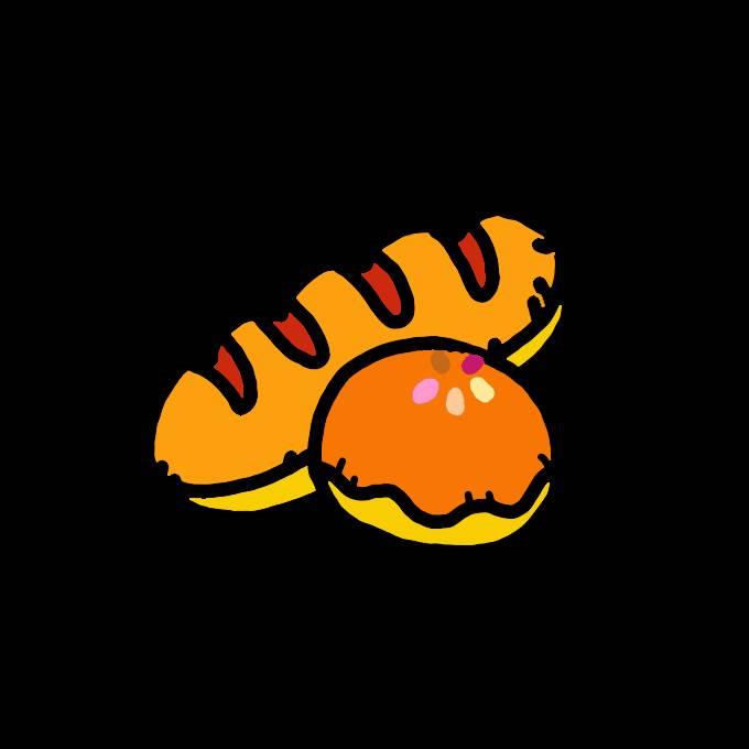 面包简笔画 面包简笔画简单又漂亮