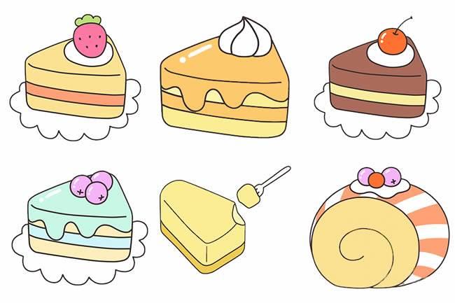 蛋糕简笔画 蛋糕简笔画儿童画