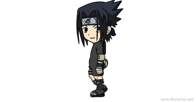 宇智波佐助儿童画怎么画 宇智波佐助简笔画简单又好看