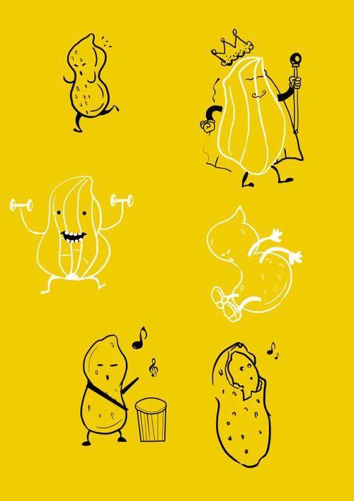 花生简笔画 花生简笔画简单又好看