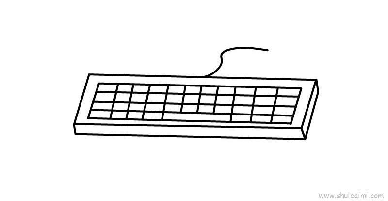 键盘儿童画怎么画 键盘简笔画画法