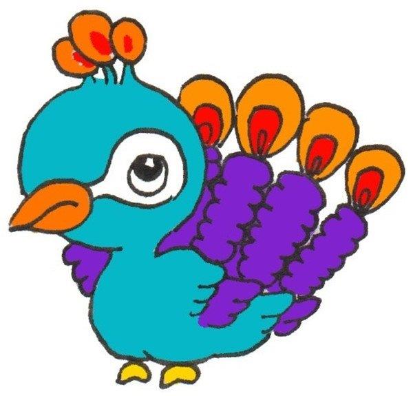 孔雀的简笔画怎么画 孔雀的简笔画简单