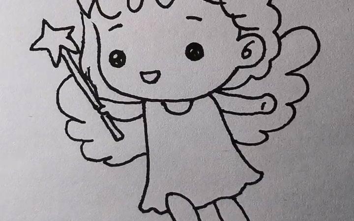 天使简笔画 天使简笔画可爱