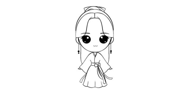 貂蝉简笔画怎么画 貂蝉简笔画画法
