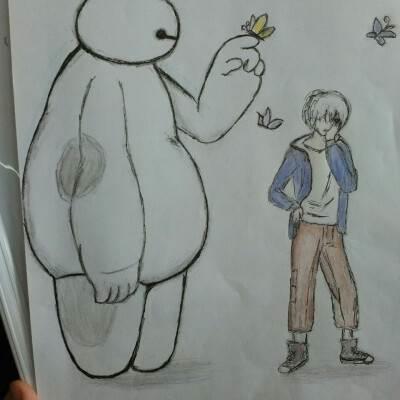 大白的简笔画 医护大白的简笔画