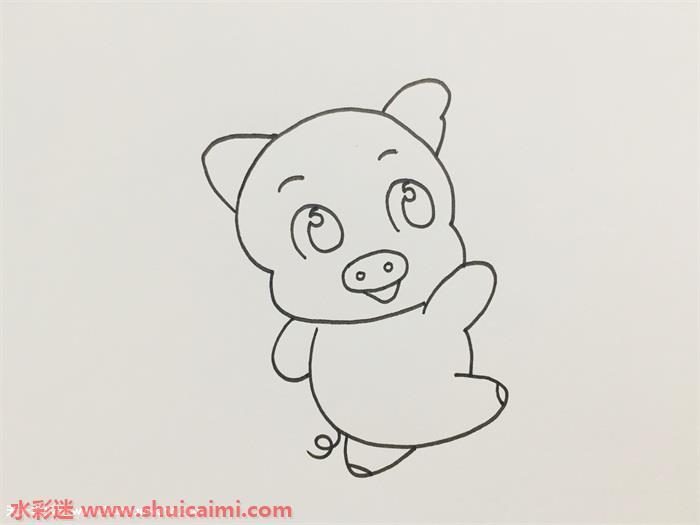 猪怎么画 猪简笔画画法