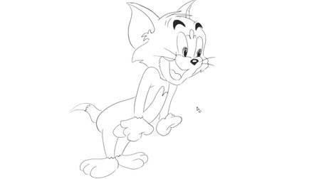 猫和老鼠简笔画 猫和老鼠简笔画图片