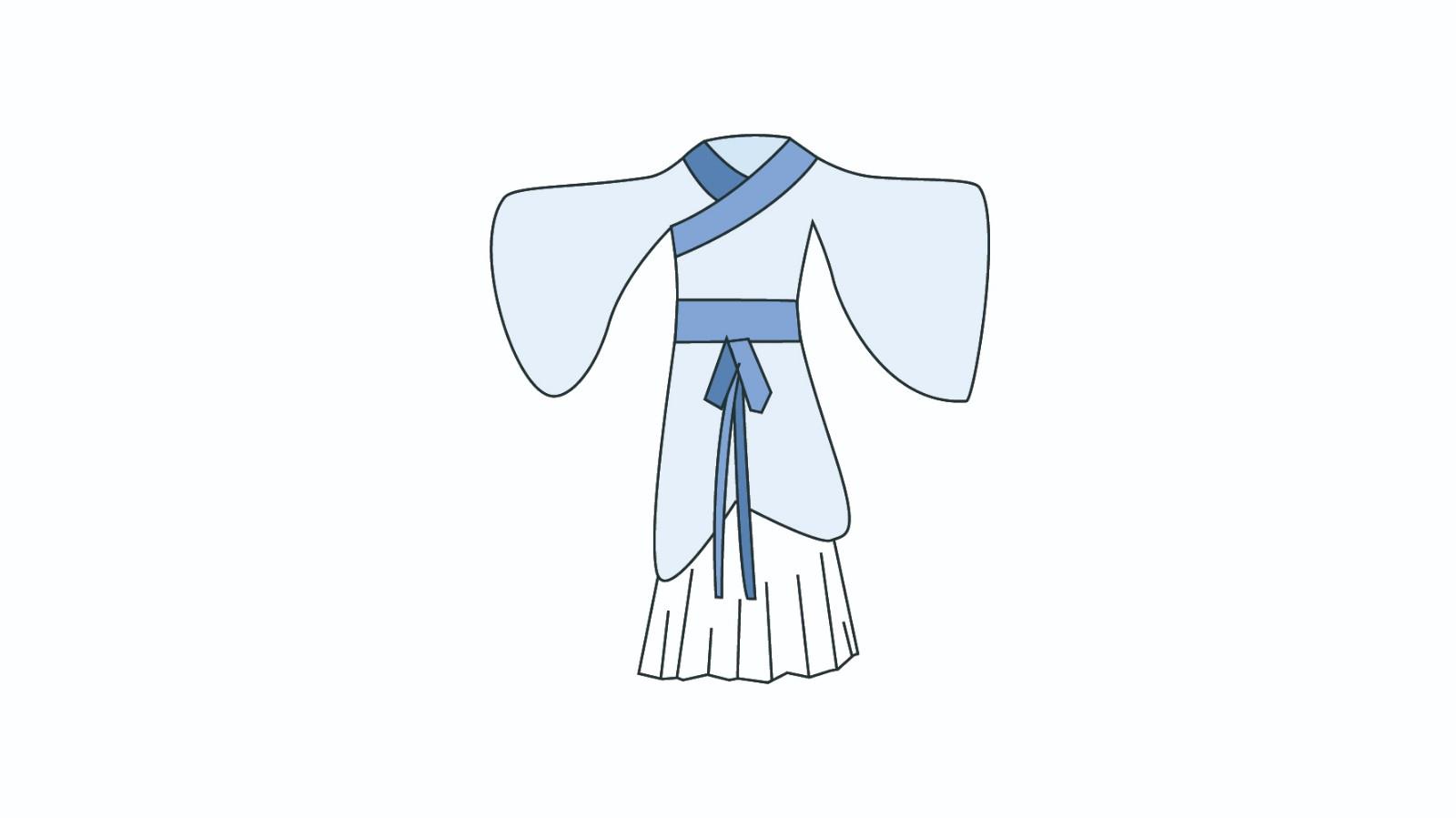 汉服的简笔画怎么画 汉服简笔画图片