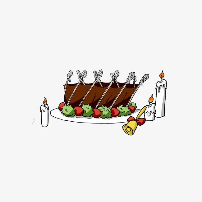 排骨简笔画 排骨简笔画图片彩色