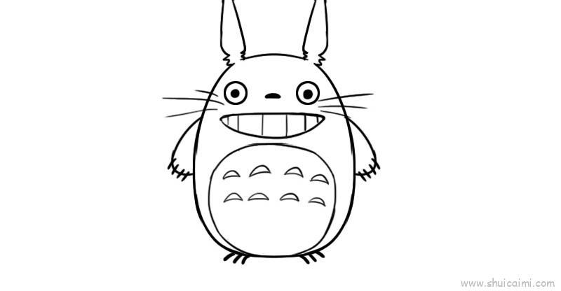 龙猫儿童画怎么画 龙猫简笔画好看