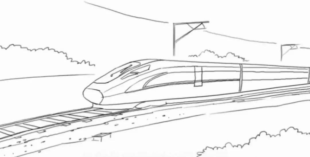 动车简笔画 动车简笔画简单又漂亮