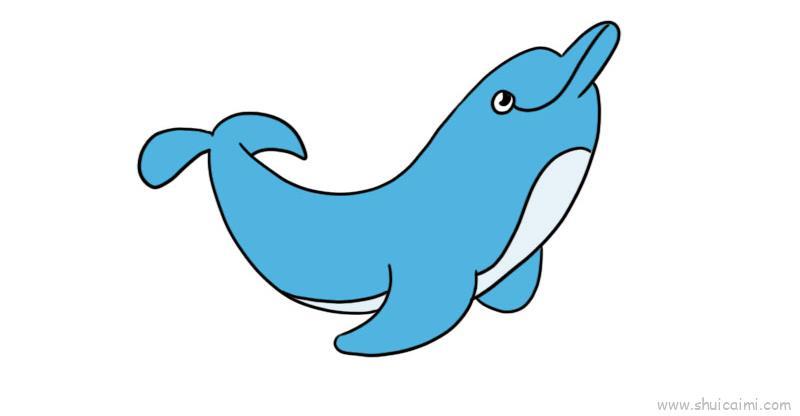 海豚儿童画怎么画 海豚简笔画简单又好看