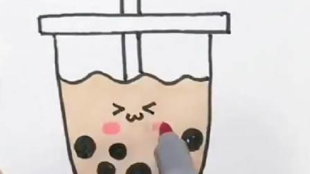奶茶简笔画 奶茶简笔画可爱卡通