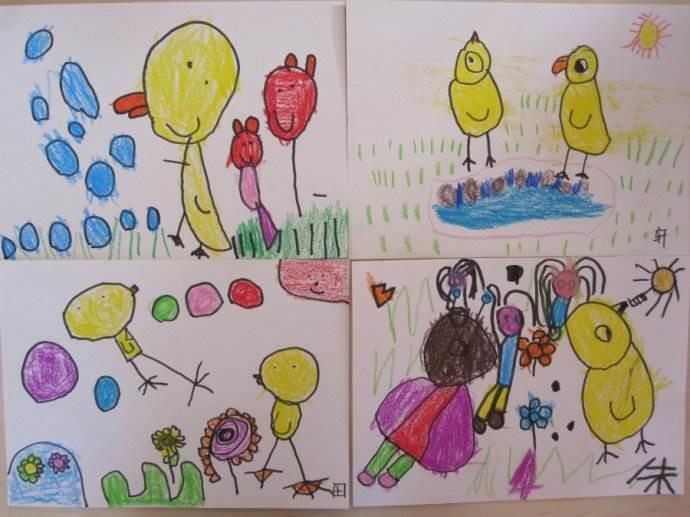 小公鸡和小鸭子简笔画 小公鸡和小鸭子简笔画板书设计