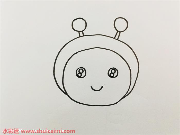 彩色卡通小蜜蜂怎么画 卡通小蜜蜂简笔画画法