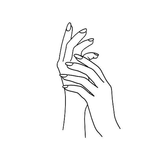 简笔画手 简笔画手势