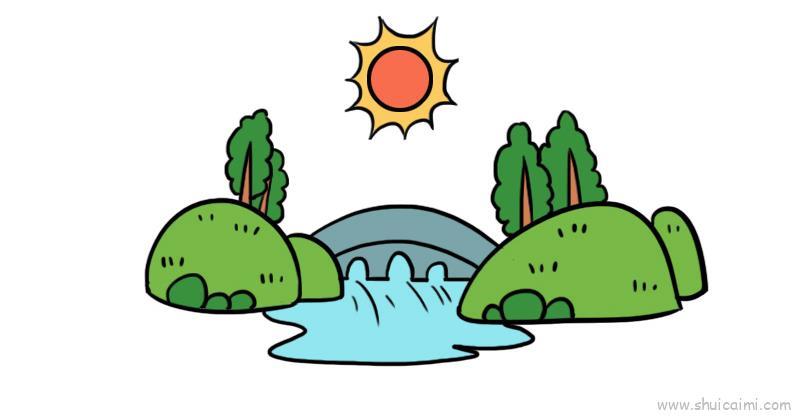 夏天风景儿童画怎么画 夏天风景简笔画好看