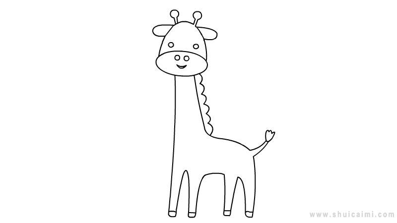 长颈鹿简笔画怎么画 长颈鹿简笔画步骤