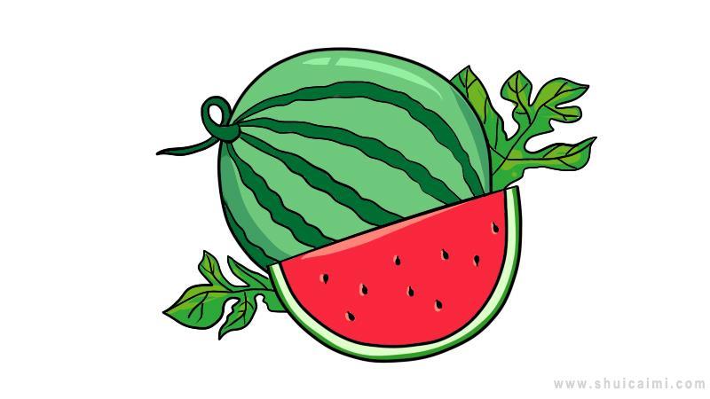 西瓜简笔画怎么画 西瓜简笔画画法