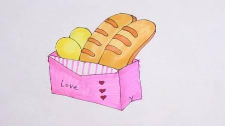 面包简笔画 面包简笔画简单又漂亮