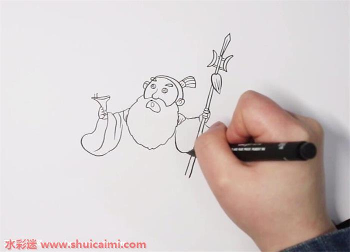 曹操怎么画 曹操简笔画简单易画彩色