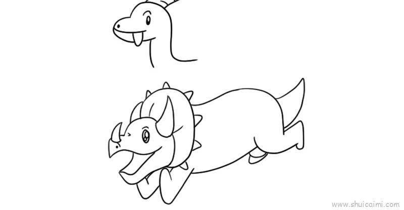 恐龙世界教程儿童画怎么画 恐龙世界教程简笔画简单